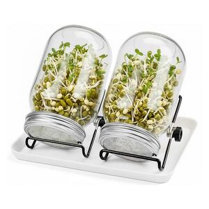 Relaxdays KLÍČIDLO Čierne Biele 2ks-set 850 ml vyobraziť