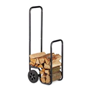 Relaxdays VOZÍK Čierny na drevo kov 60 kg vyobraziť