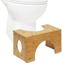 Relaxdays STUPIENOK Prírodný bambus k WC 2 výšky vyobraziť