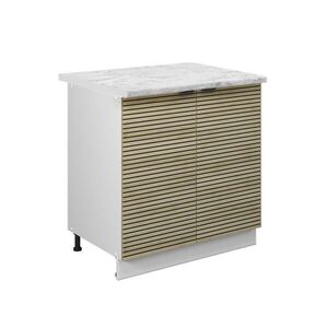 Vicco KUCHYNSKÁ SPODNÁ SKRINKA Fame-Line, Dubový panel/biely, 80 cm Marmori työtaso vyobraziť