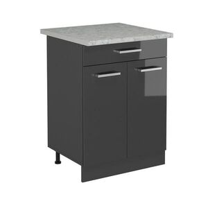 Vicco KUCHYNSKÁ SPODNÁ SKRINKA R-Line Antracit vysoký lesk 60 cm AP mramor vyobraziť