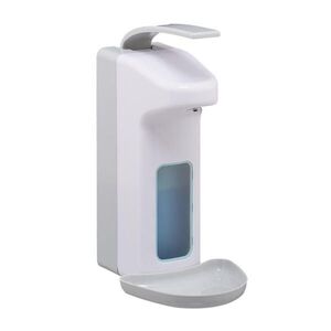 Relaxdays DÁVKOVAČ Biela Sivá nástenný na dezinfekciu a mydlo 1000 ml ABS vyobraziť