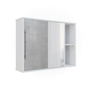 Vicco KÚPEĽŇOVÁ SKRINKA SO ZRKADLOM Leano biely 80 x 60 cm vyobraziť