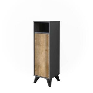 Vicco MIDI SKRINKA Leano Antracit/horský dub 30 x 97 cm s dverami vyobraziť