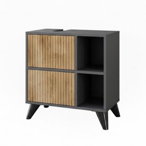 Vicco SKRINKA pod umývadlo Leano Antracit/horský dub 60 x 62 cm s 2 zásuvkami vyobraziť