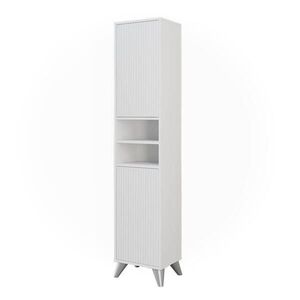 Vicco KÚPEĽŇOVÁ SKRINKA Leano biely 38 x 180 cm s 2 dverami vyobraziť