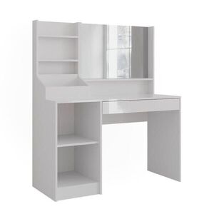 Vicco TOALETNÝ STOLÍK Sherry, biely/Biely vysoký lesk, 119.8 cm so zrkadlom vyobraziť