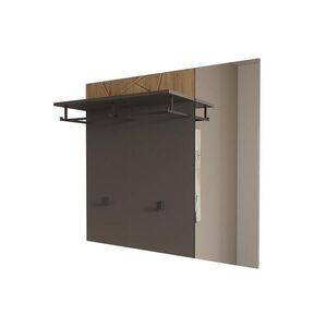 Vicco NÁSTENNÝ VEŠIAK Irma Antracit/Artisan 106 x 95.8 cm so zrkadlom vyobraziť