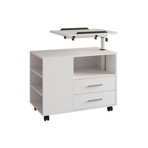 Vicco NOČNÝ STOLÍK Bora biely 80 x 88 cm s nastaviteľnou pracovnou plochou vyobraziť