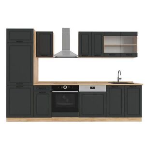 Vicco KUCHYNSKÝ KÚT R-Line Antracitový vidiecky dom/zlatý dub 300 cm , AP Oak vyobraziť