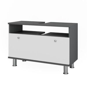 Vicco SKRINKA pod umývadlo Fynn Biely vysoký lesk/antracit 80.2 x 54 cm so zásuvkou vyobraziť