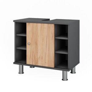 Vicco SKRINKA pod umývadlo Fynn Goldkraft dub/antracit 60 x 54 cm so 6 policami vyobraziť