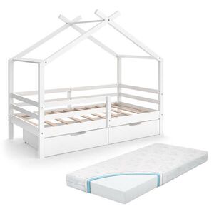 VitaliSpa DOMÁCA POSTEĽ Luni biely 160 x 80 cm s úložnými boxmi a matracom vyobraziť