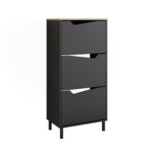 Vicco SKLÁPAČ TOPÁNOK Marelle Antracit/Artisan 60 x 129.5 cm s 3 priehradkami vyobraziť