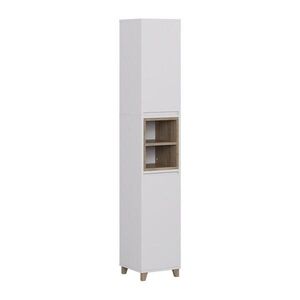 Vicco KÚPEĽŇOVÁ SKRINKA Elnor Biela/dubová 30 x 170 cm s 2 dverami vyobraziť