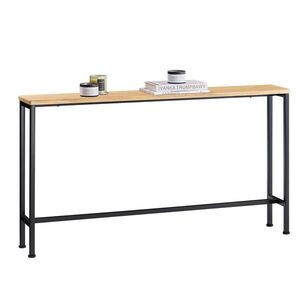 SoBuy KONZOLOVÝ stolík Svetlý Dub 120x20x65cm Priemyselný vyobraziť