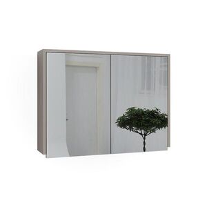 Vicco KÚPEĽŇOVÁ ZRKADLOVÁ SKRINKA J-Shape Kašmír/Remeselník 80 x 60 cm s 2 uzavretými priehradkami vyobraziť