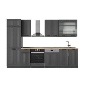 Vicco KUCHYNKA Fame-Line Tmavo-sivá 300 cm , AP Oak vyobraziť
