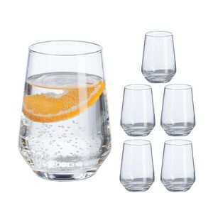 Relaxdays POHÁRE Transparentné 6-ks-set sklo 390 ml vyobraziť
