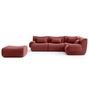 MILYsofa ROHOVÁ sedačka bouclé tkanina terakotovo červená vyobraziť
