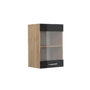 Vicco KUCHYNSKÁ SKLENENÁ SKRINKA R-Line Čierny vysoký lesk 40 cm vyobraziť