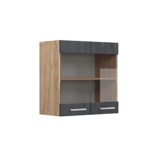 Vicco KUCHYNSKÁ SKLENENÁ SKRINKA R-Line Čierny betón 60 cm vyobraziť