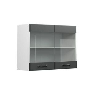 Vicco KUCHYNSKÁ SKLENENÁ SKRINKA R-Line Antracitový vidiecky dom 80 cm vyobraziť