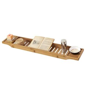 SoBuy RIPIANO pre vaňu testované na 3 kg Bamboo 80x15x4cm Rustikálny vyobraziť