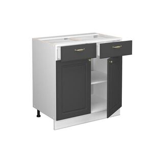 Vicco KUCHYNSKÁ SPODNÁ SKRINKA Fame-Line Antracitové zlato 80 cm , AP Marble vyobraziť