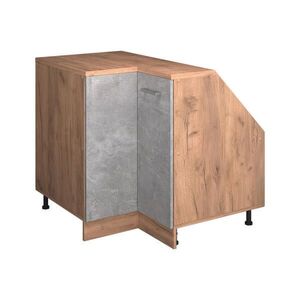 Vicco ROHOVÁ KUCHYNSKÁ SKRIŇA PRE ŠIKMÉ STRECHY R-Line betón 75.6 cm s 1 dverami, korpus skrine hĺbka 60 cm vyobraziť