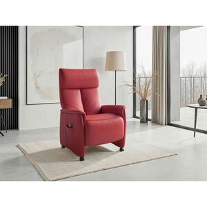 Sit & More RELAXAČNÉ KRESLO, koža, červená vyobraziť