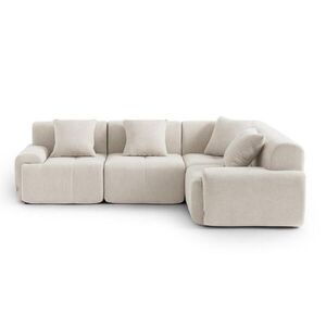 MILYsofa ROHOVÁ sedačka chenille slonovinová biela vyobraziť