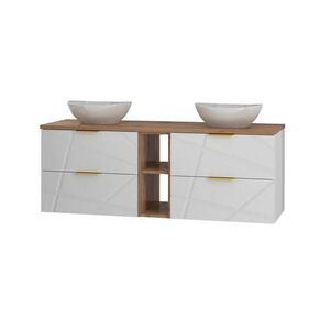Petits-meubles DVOJITÉ UMÝVADLO 140.6cm Aurora Biela vyobraziť