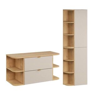 Petits-meubles KÚPEĽŇOVÝ NÁBYTOK 100.4cm Azel 2-dielna súprava Kašmír vyobraziť