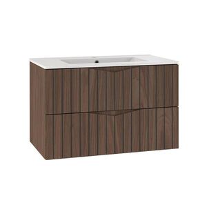 Petits-meubles UMÝVADLO 80cm Siena Drevo a čierna farba vyobraziť