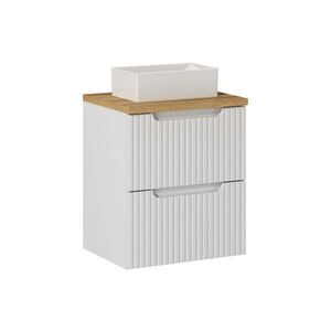 Petits-meubles UMÝVADLO 50.4cm Riva Biela a drevo vyobraziť