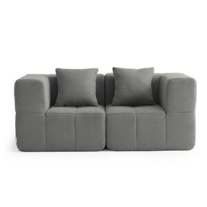 MILYsofa 2-MIESTNA pohovka bouclé tkanina obláčiková sivá vyobraziť
