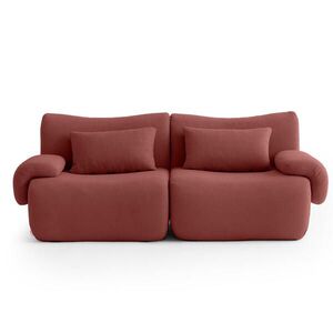 MILYsofa 2-MIESTNA pohovka bouclé tkanina terakotovo červená vyobraziť