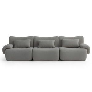 MILYsofa 3-MIESTNA pohovka bouclé tkanina obláčiková sivá vyobraziť