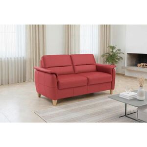 Sit & More TROJMIESTNA POHOVKA, červená, pravá koža vyobraziť