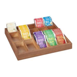 Relaxdays ORGANIZÉR Prírodná farba drevo 15 priehradiek 32x26x3, 5 cm vyobraziť