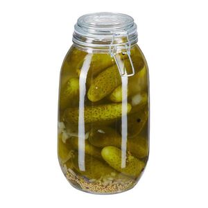 Relaxdays POHÁR Transparentný 3000 ml zavárací s klipovým uzáverom vyobraziť