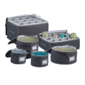 Relaxdays BOX Sivý 6-dielna-sada vyobraziť
