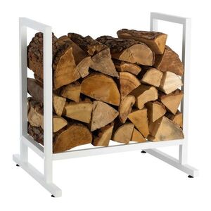 Relaxdays STOJAN Biely kov na drevo 62 cm vyobraziť
