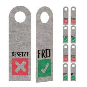 Relaxdays ŠTÍTOK viacfarebný 10-ks set plsť obojstranný 27x8 cm vyobraziť