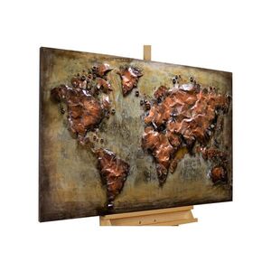 KUNSTLOFT KOVOVÝ OBRAZ 100/70 cm, dekoratívny motív, hnedý vyobraziť