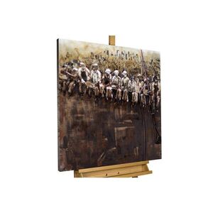 KUNSTLOFT KOVOVÝ OBRAZ 80/80 cm, dekoratívny motív, hnedý vyobraziť