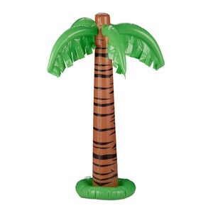 Relaxdays PALMA Zelená Hnedá nafukovacia PVC 80 cm vyobraziť
