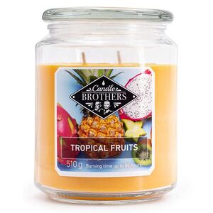 VOŇAVÁ SVIEČKA Viacfarebná Tropical Fruits sklo 100 h vyobraziť