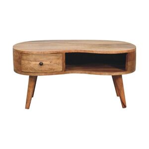 Artisan Furniture KONFERENČNÝ stolík, 1 zásuvka, 1 otvorená priehradka, severské nohy, béžový vyobraziť